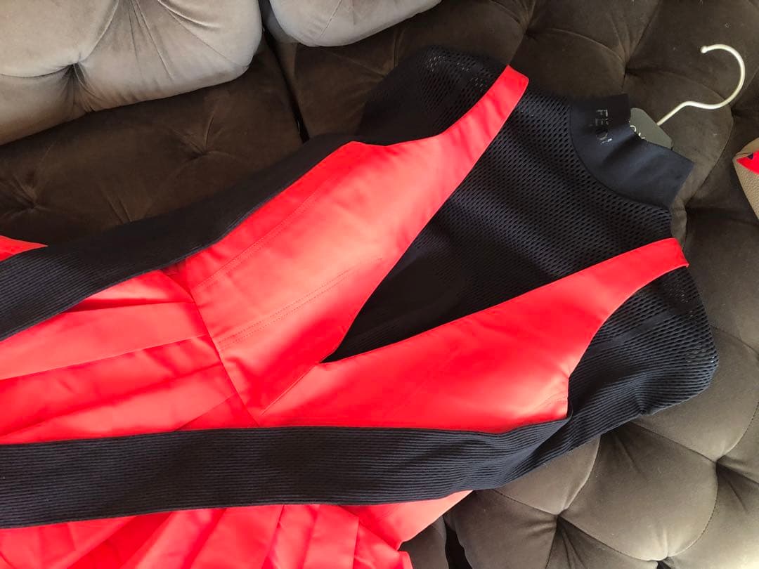 Alexander McQueen ジップパラシュートミディワンピ★マックイーン