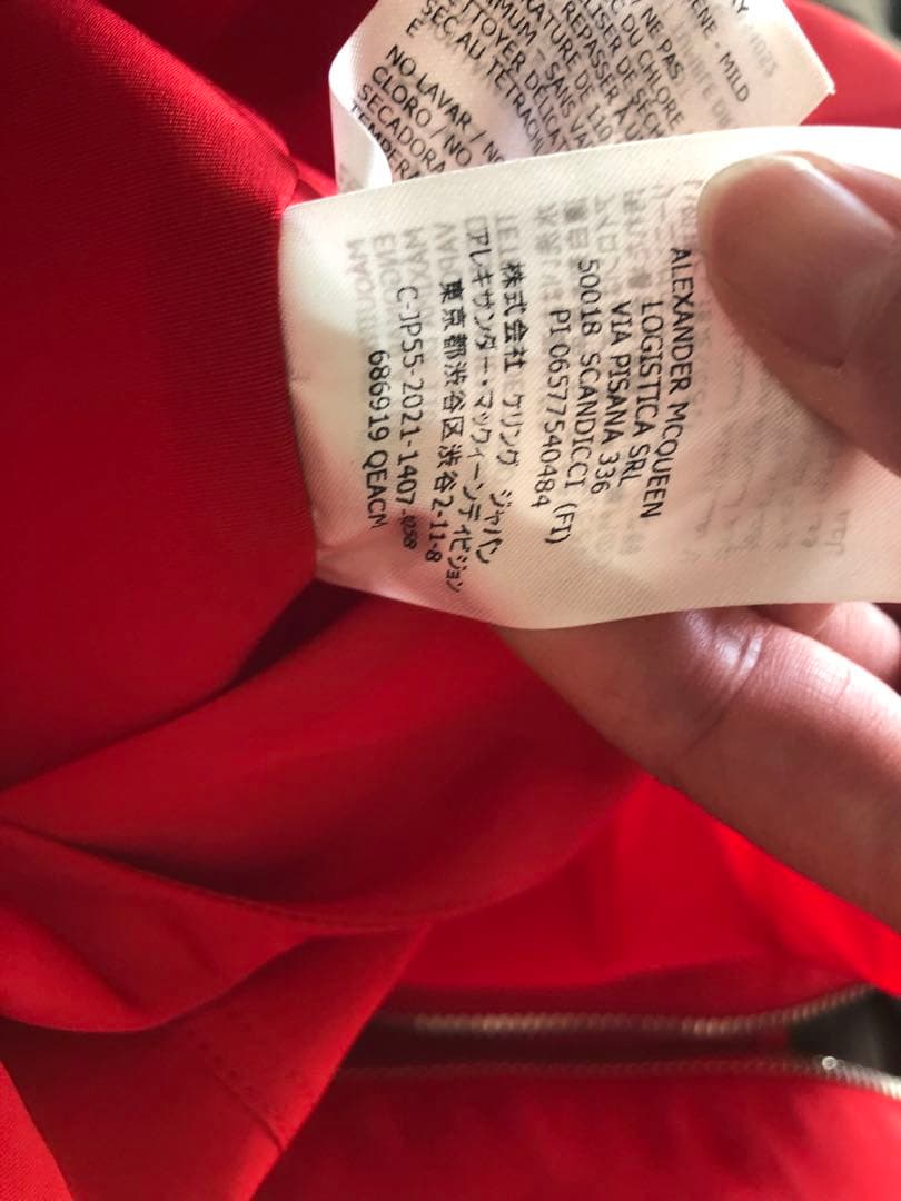 Alexander McQueen ジップパラシュートミディワンピ★マックイーン