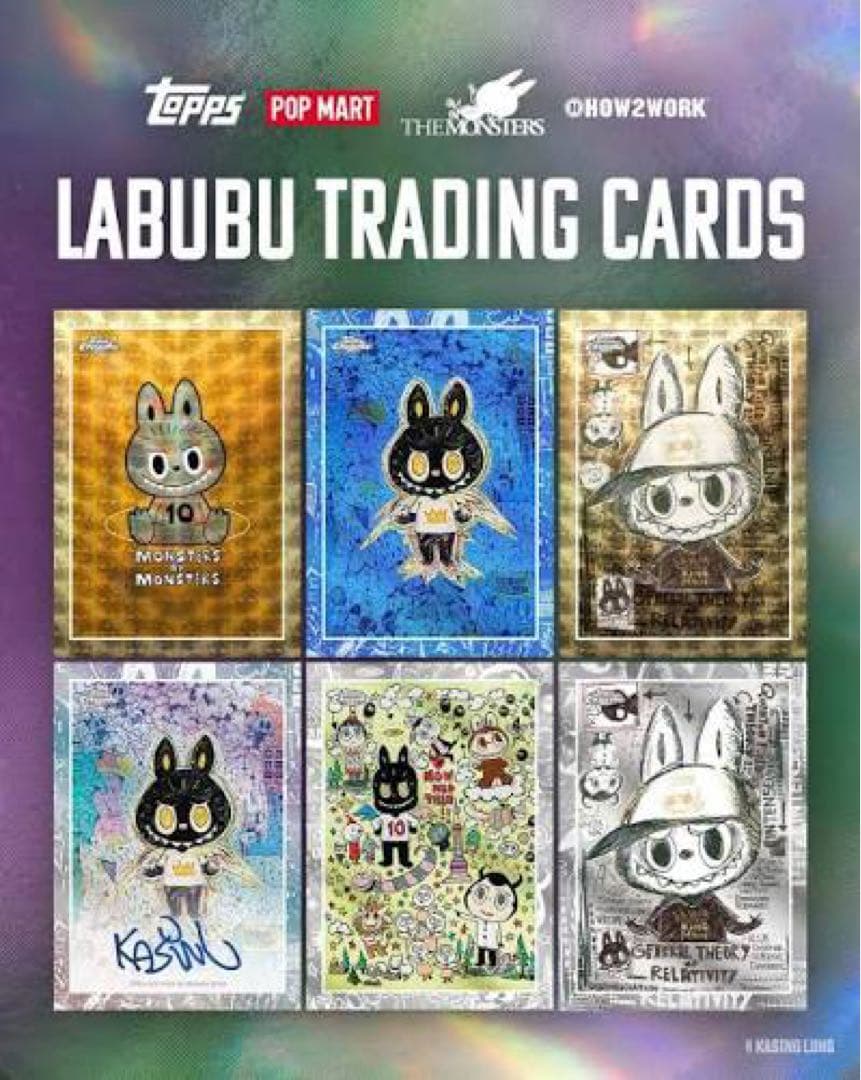 2025 Topps Chrome Labubu 5box　新品・未開封