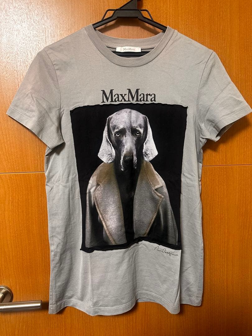 最終お値下げ MAXMARAマックスマーラ コラボ 犬 Tシャツ グレー