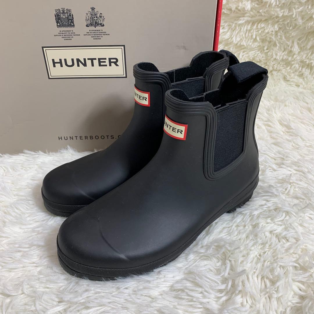 ☆未使用　ハンター　チェルシー　レイン　ショート　ブーツ　UK 7