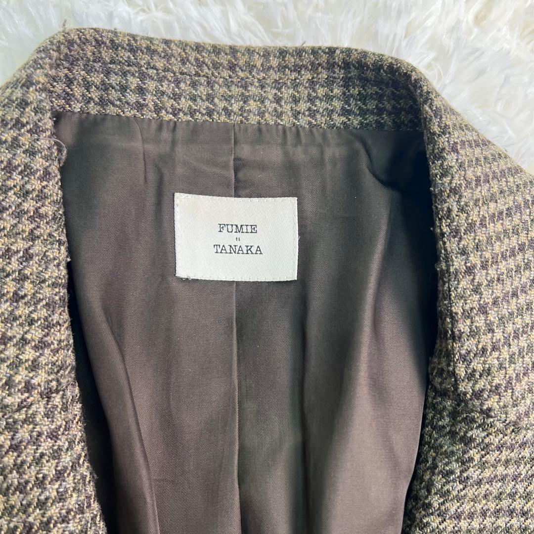 FUMIE TANAKA フミエ タナカ テーラードジャケット ダブル 千鳥柄