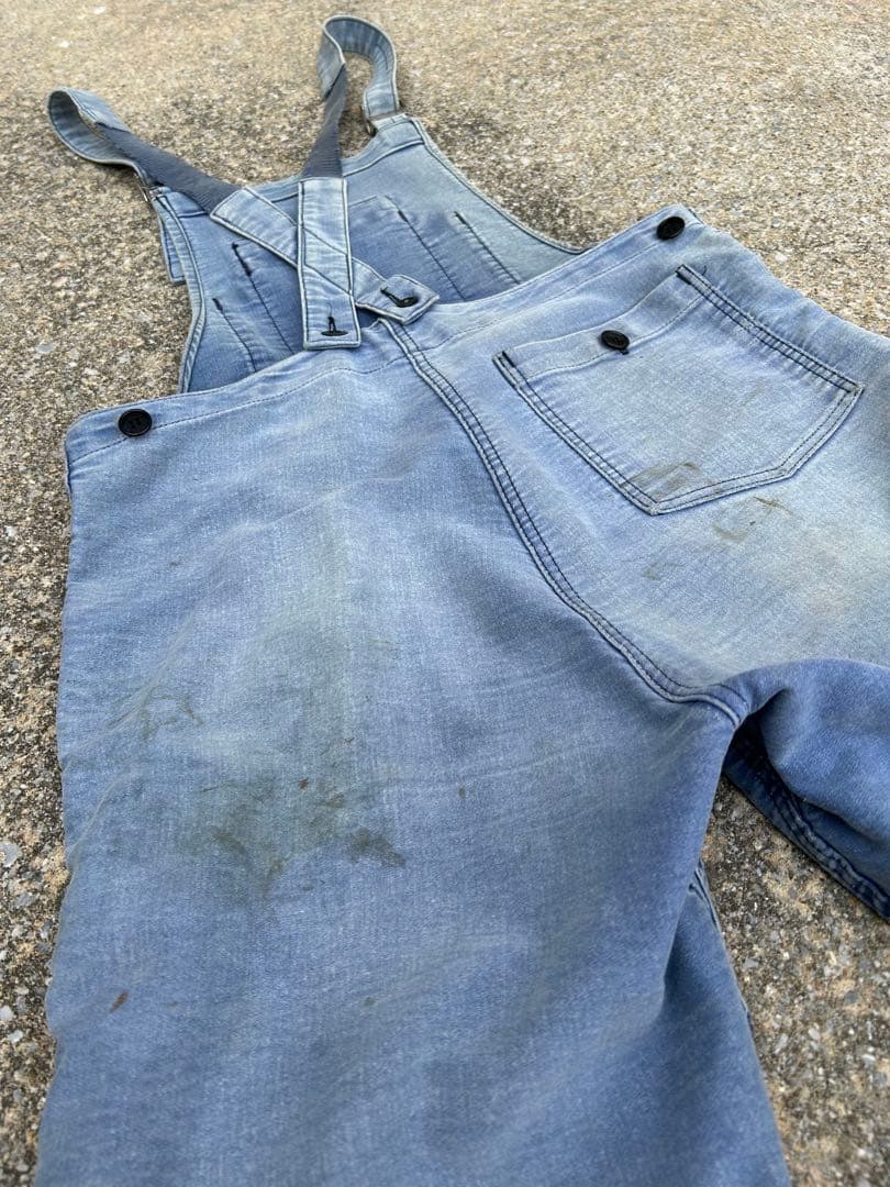 コ*ン様 30's40's50's モールスキンオーバーオール 襤褸 刺子 vi