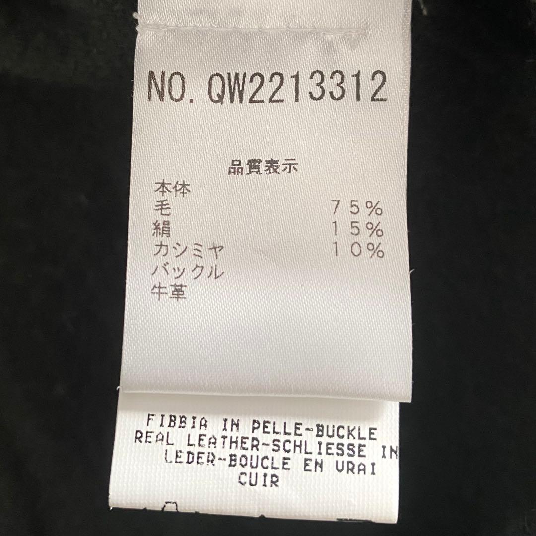 美品 ファビアナフィリッピ カシミヤシルク レザーバックルカーディガン M相当