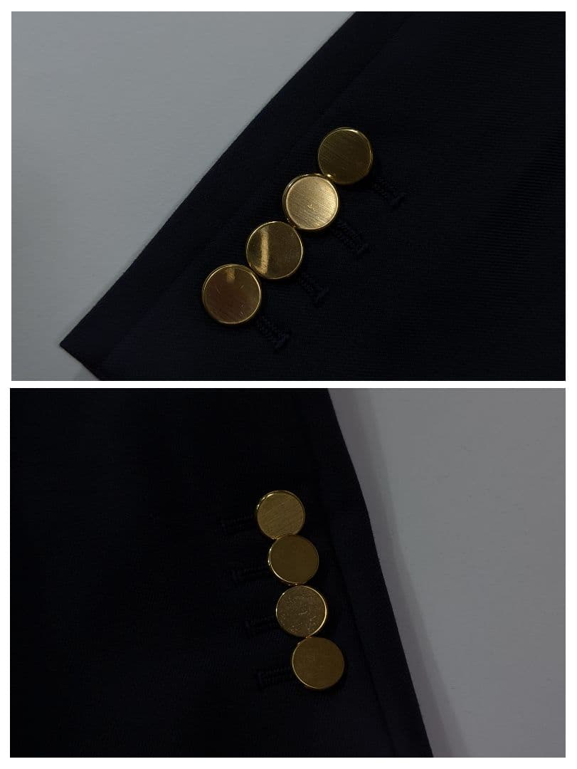 超高級★美品モンキータイム　紺ブレザー　金ボタン　ダブル　テーラードジャケット