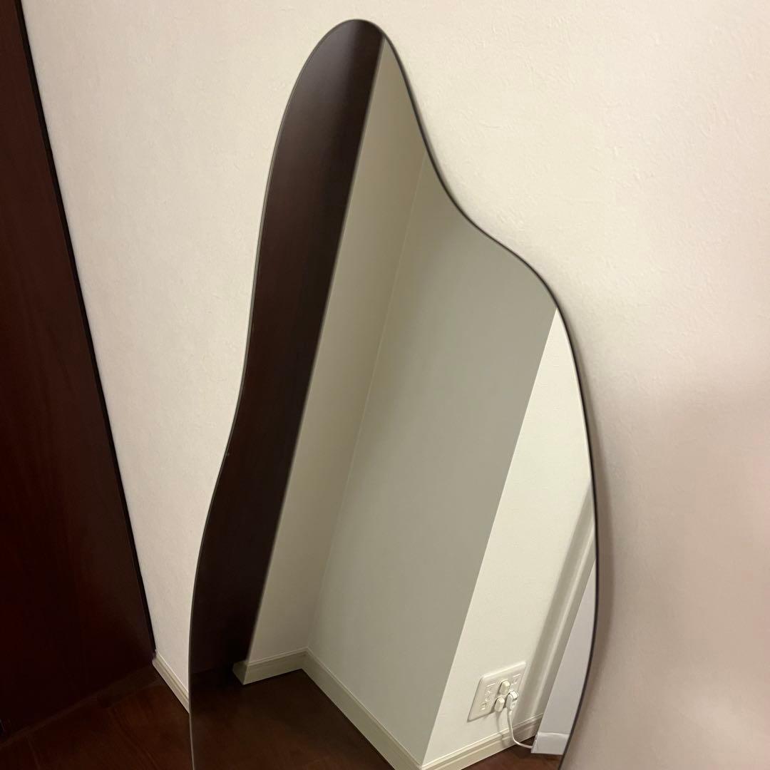 little rooms モダンカーブスタンドミラー 姿見 全身