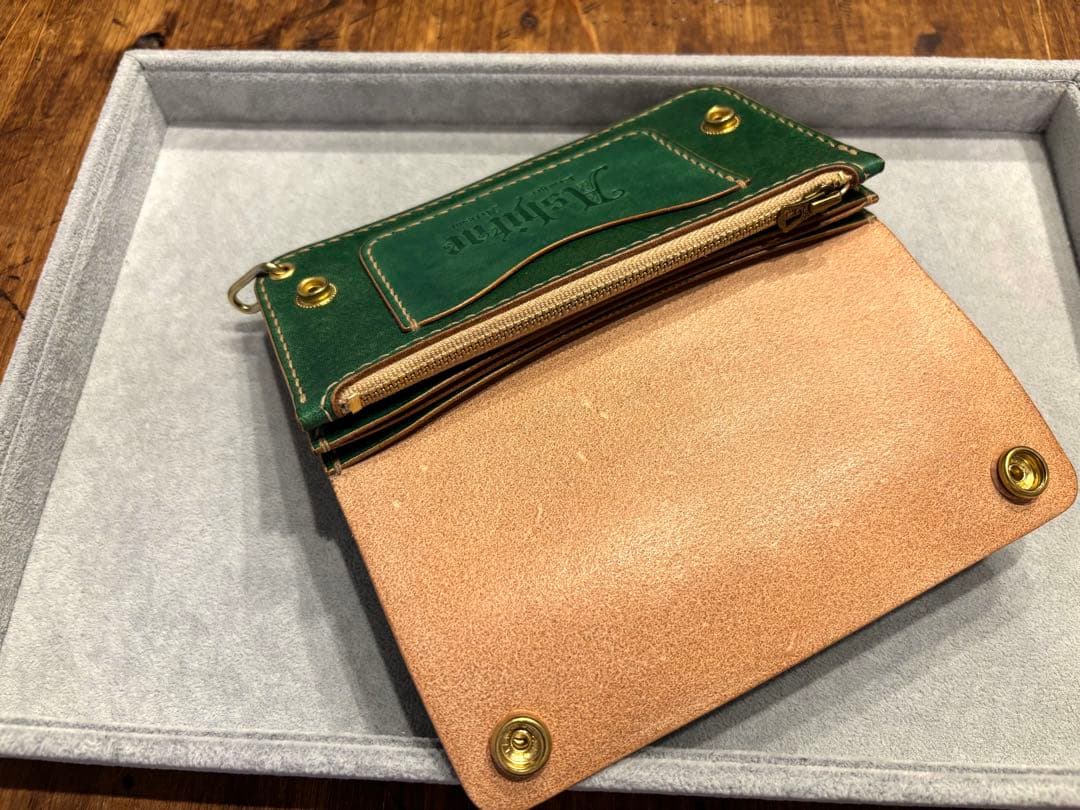 トラッカーウォレット　TW03-G グリーン　緑　財布　長財布