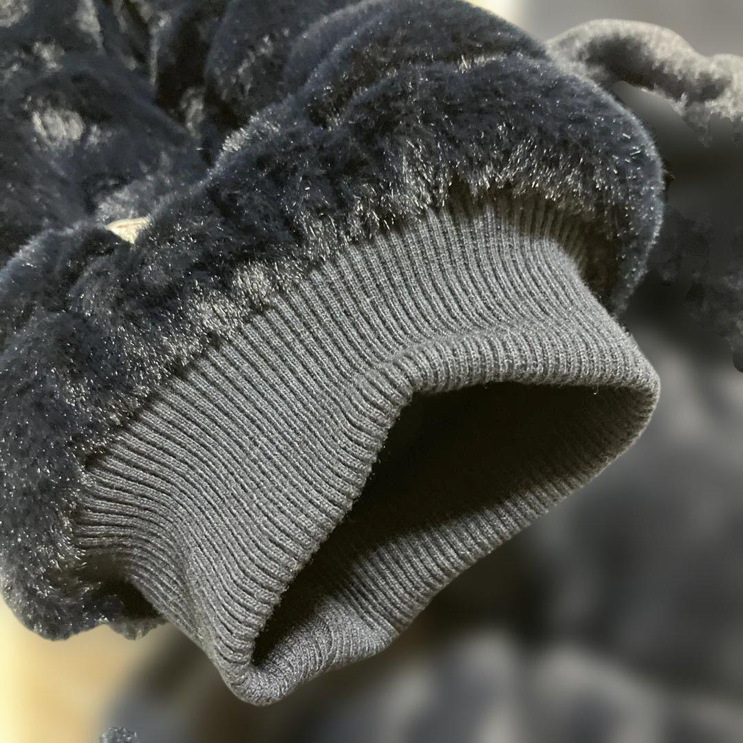 アンパスィ　ファー使いレッグウォーマー　レディース