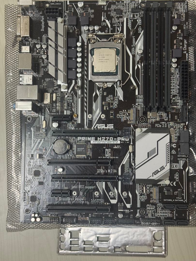 ASUS PRIME H270PRO+i7-7700K+DDR4 16GBセット