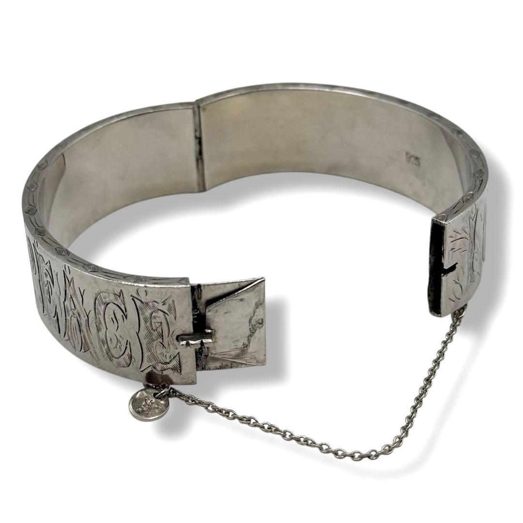 agete バングル silver925 LOVE & PEACE