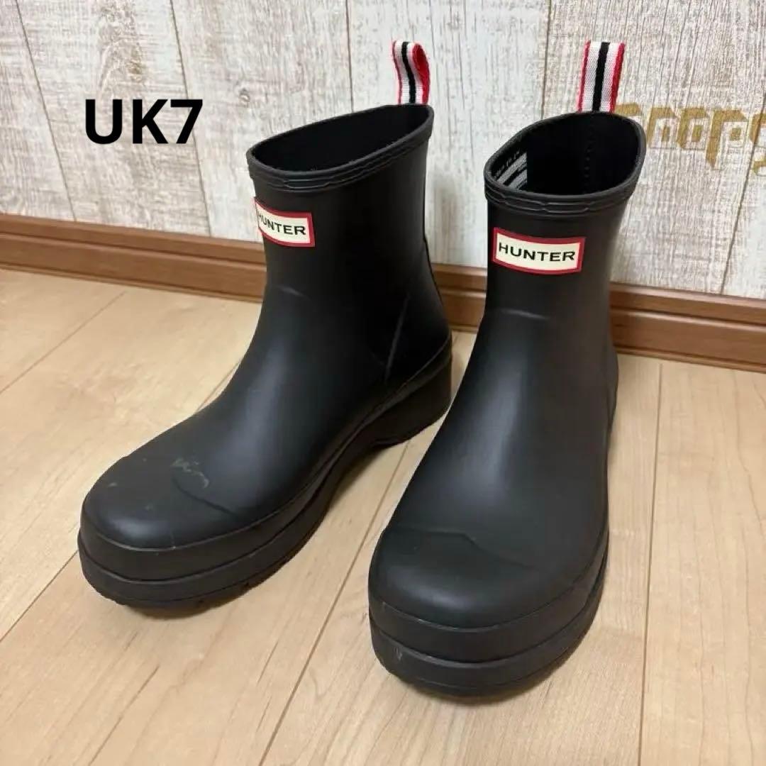 専用25.5〜26㎝★美品HUNTERショートレインブーツUK7ハンター長靴