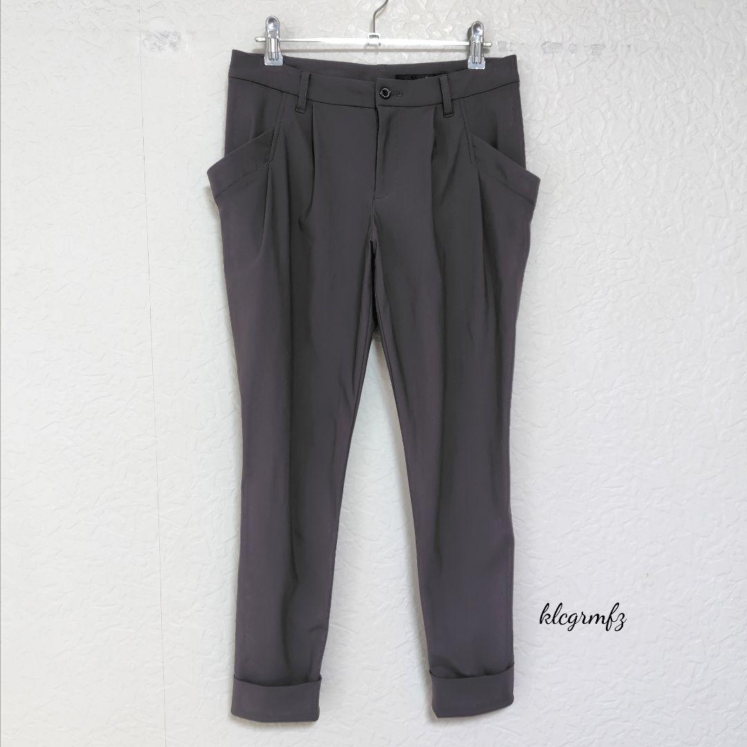 美品 ダブスタ Sov. メリル ハイテンション パンツ 前ボタン ダブル ソブ