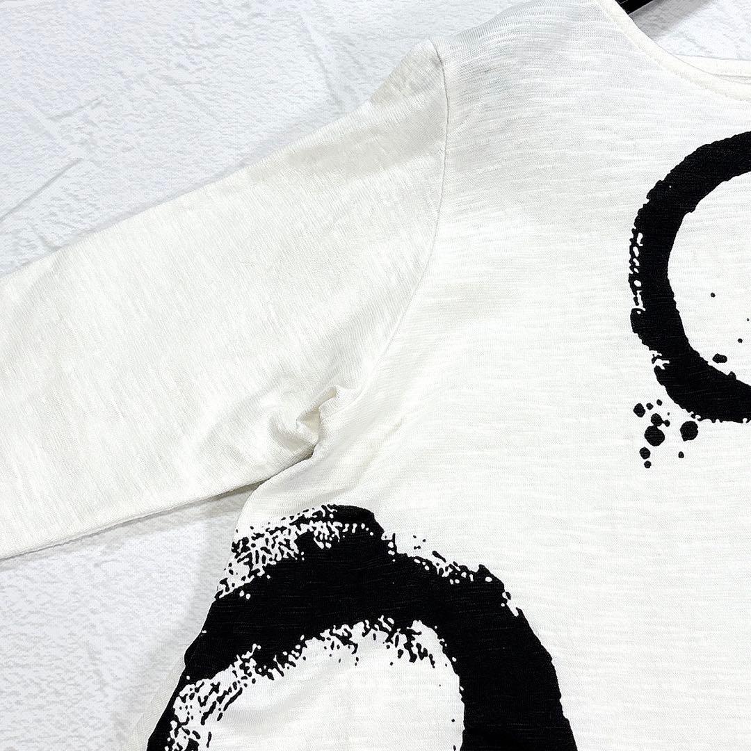 美品✨m_mefu　芽風　センソユニコ　カットソー　変形　サークル　アート　40