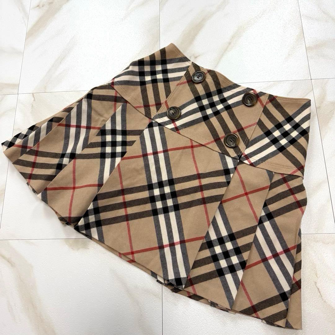 美品✨バーバリー ブルーレーベル ノバチェック プリーツ スカート 36