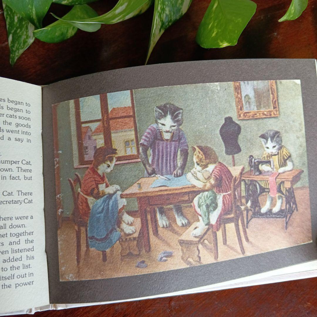洋書古書　希少　猫の国　アート　画集　ポストカード　イラスト　ヴィンテージ