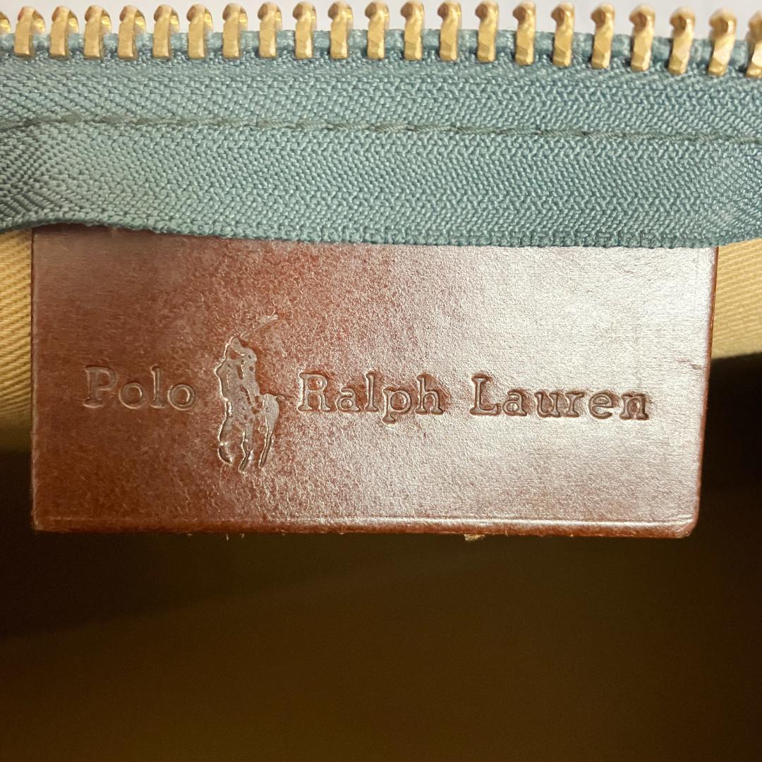 B712【2way】Polo Ralph Lauren★チェック柄ボストンバッグ