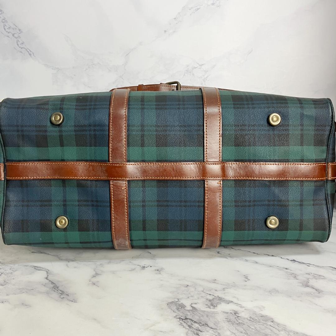 B712【2way】Polo Ralph Lauren★チェック柄ボストンバッグ