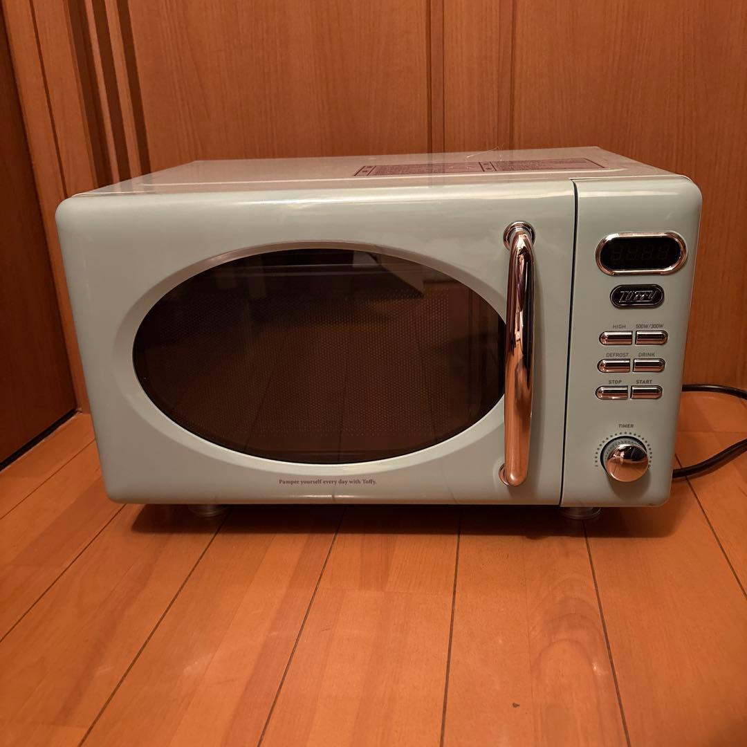 電子レンジ・ラドンナ TOFFY K-DR1 フラットテーブル17ℓペールアクア