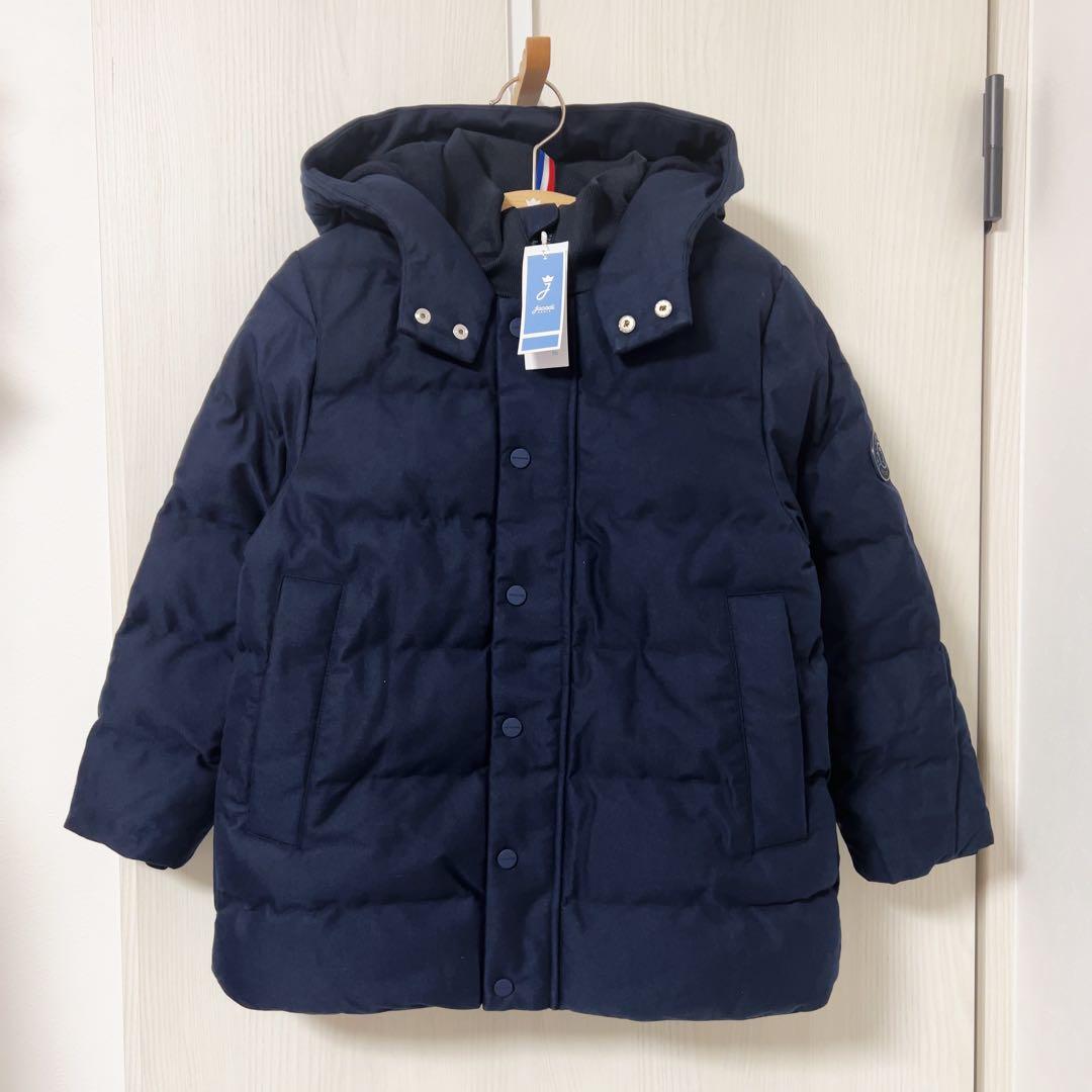 【新品】jacadi ダウンジャケット　ネイビー　中綿コート 8A