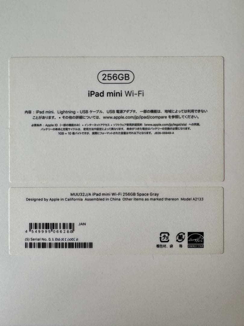 iPad mini 5 Wi-Fi 256GB＋Apple Pencilセット