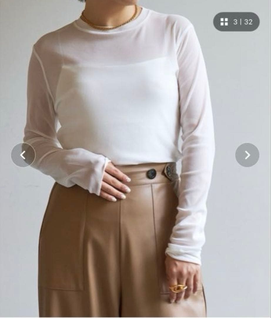 【未使用】Whim Gazette / シアーチュールプルオーバー