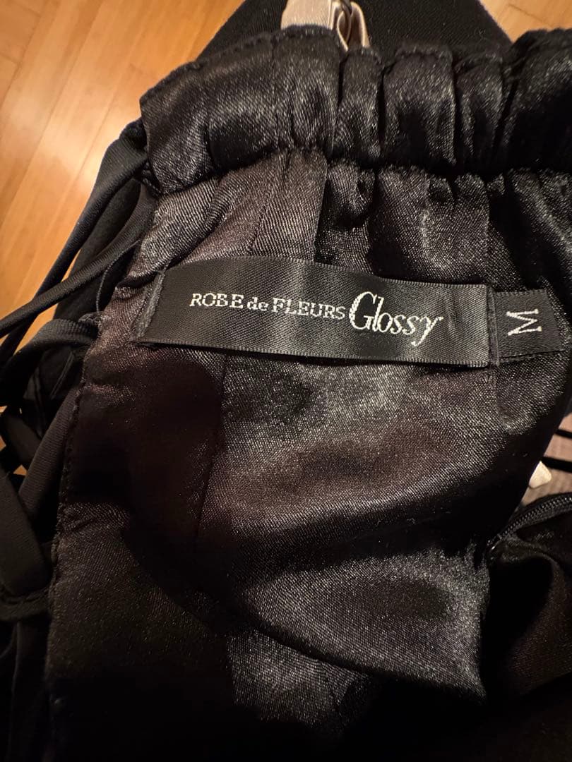 Glossy/グロッシー ラグジュアリーストラップ/サイドスリット/ロングドレ