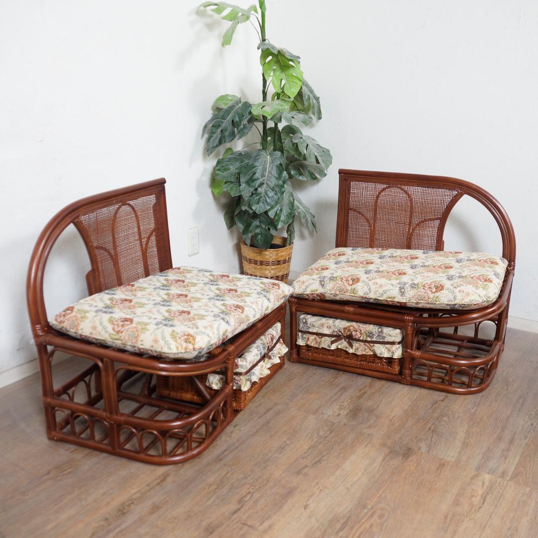 2台セット【新品1台訳あり商品】大型 ラタン 2人掛 カウチソファ アウトレット