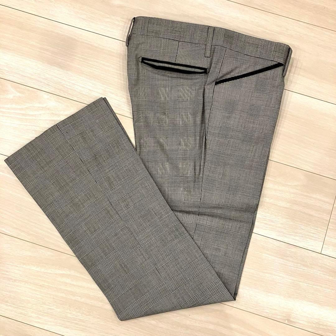 極美品✨ BUFFALO BOBS セットアップ チェーンロゴ チェック 絹 M