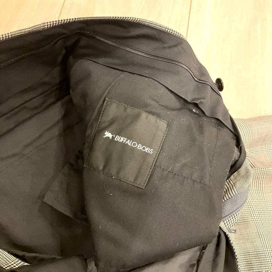 極美品✨ BUFFALO BOBS セットアップ チェーンロゴ チェック 絹 M