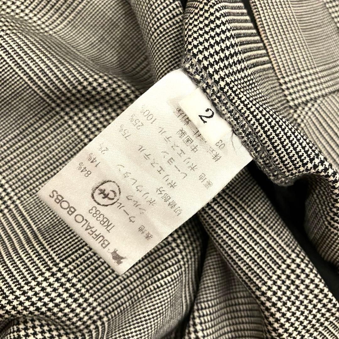 極美品✨ BUFFALO BOBS セットアップ チェーンロゴ チェック 絹 M