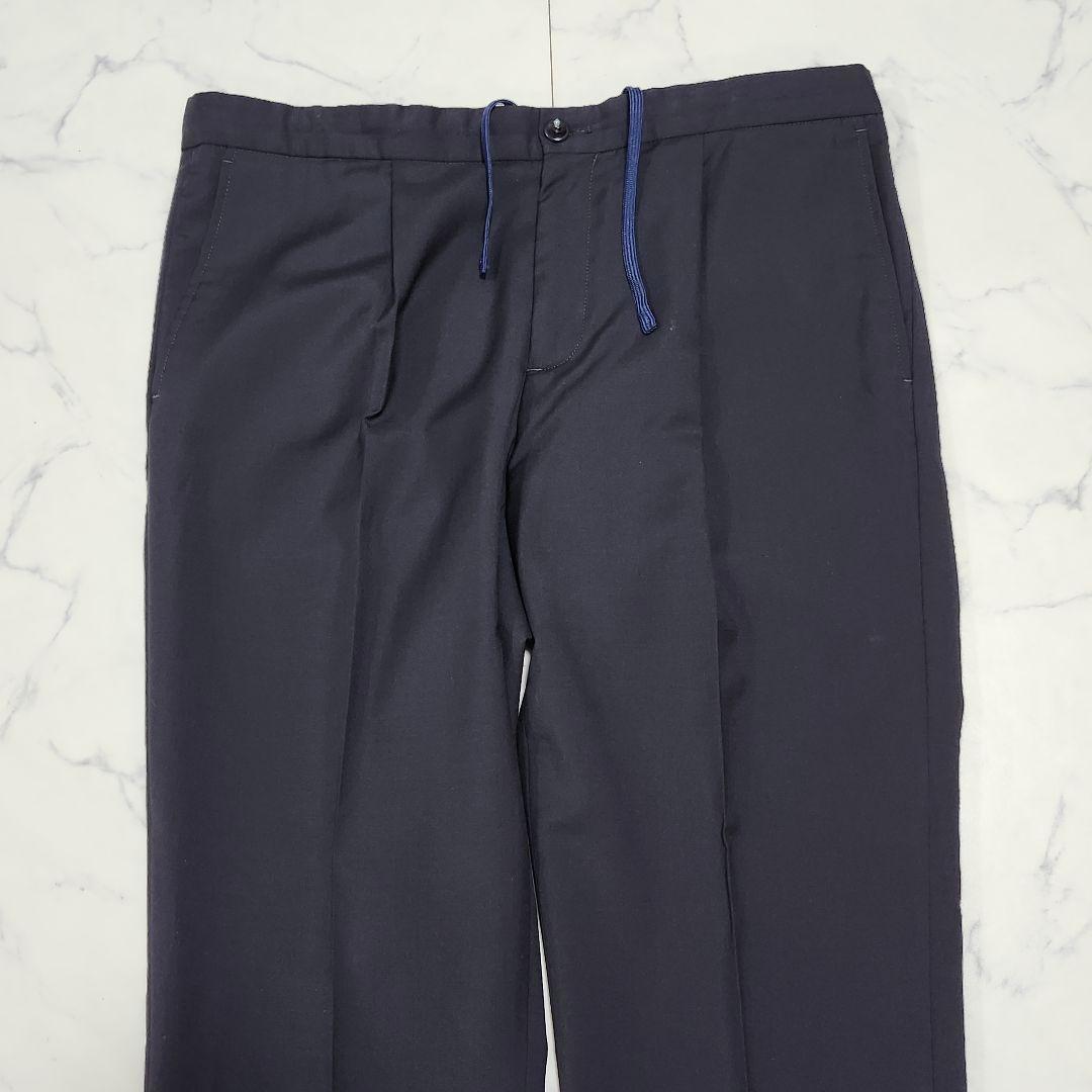 美品☆サイズ50　インコテックス　スラックス　スーパー100's　ドローコード