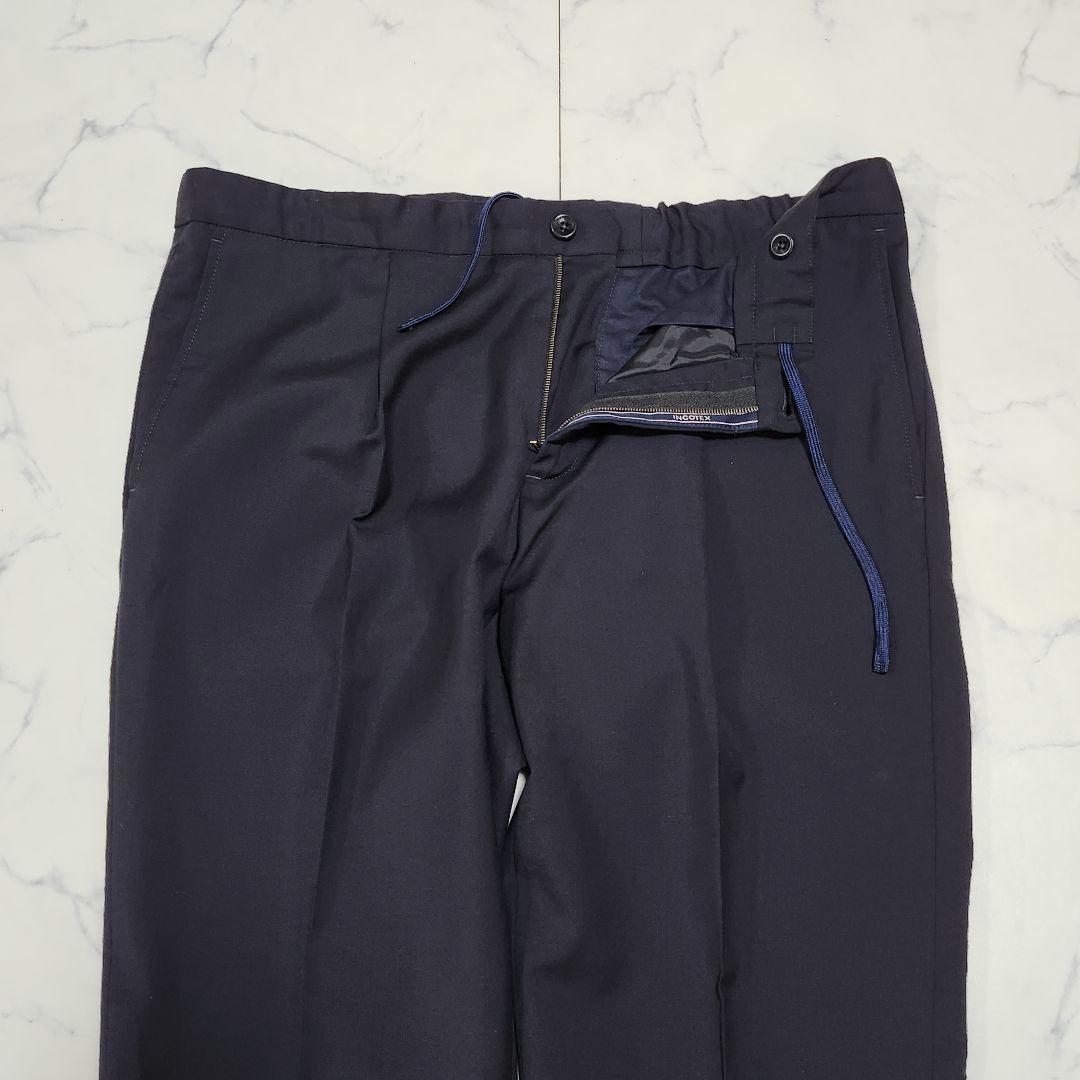 美品☆サイズ50　インコテックス　スラックス　スーパー100's　ドローコード