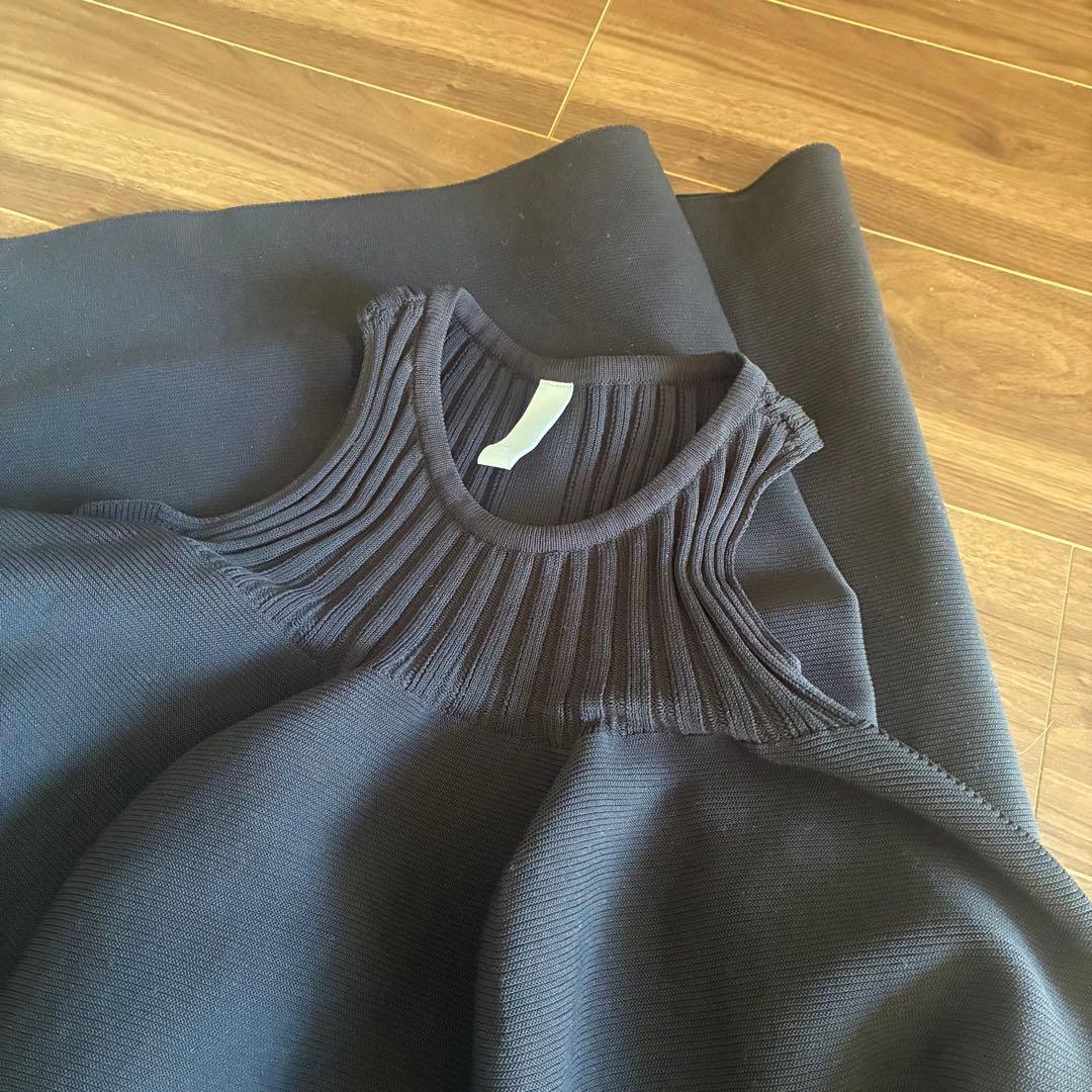 cfcl ニット ワンピース ドレス ノースリーブ バルーン