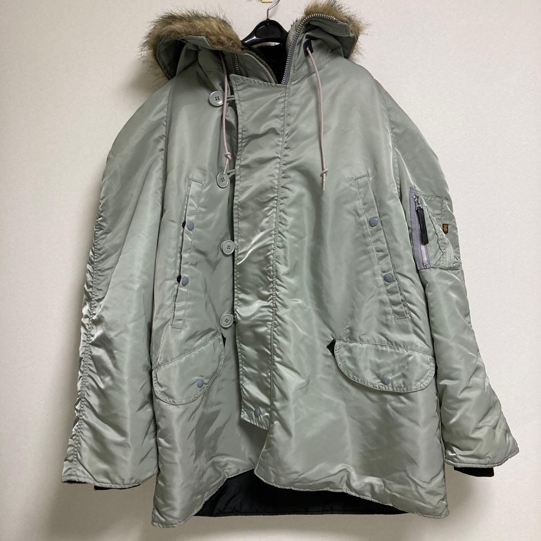 【激レア色/極美品】ALPHA USA製 N3-B グレー XL相当 IDEAL