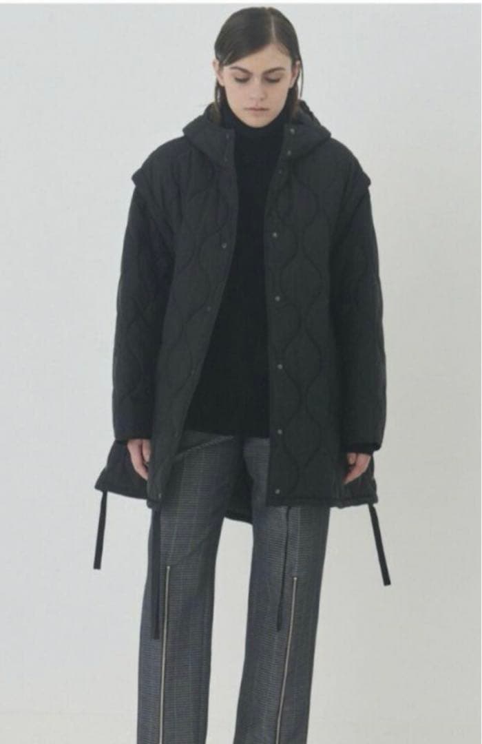 ジャケット・アウター LE CIEL BLEU 2way Padded Cocoon Coat