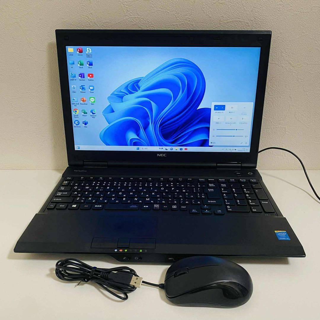 Y84 NECノートパソコンSSD高速 Windows11オフィス2024付き