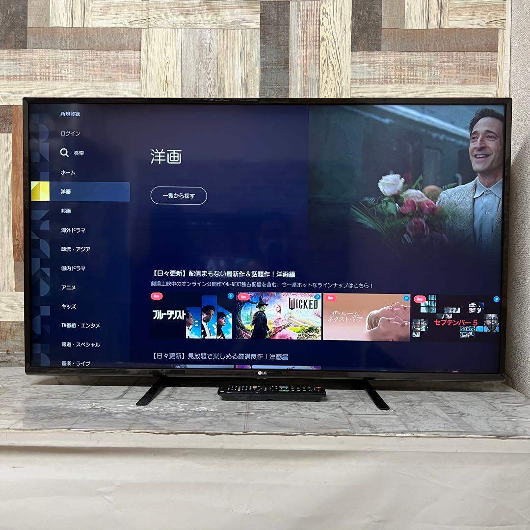 Rckyさん専用全国送料込49インチLGテレビ4K HDR対応液晶テレビ新品リモ