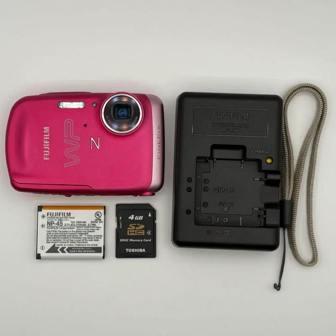 【美品】FUJIFILM 防水 FinePix Z33WP ピンク 動作品