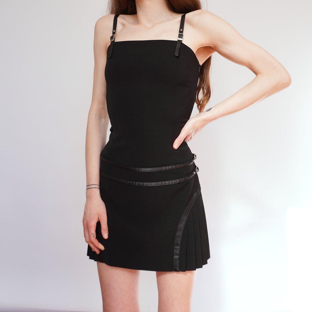 超レアVERSACE JEANS COUTURE 2000s プリーツミニドレス