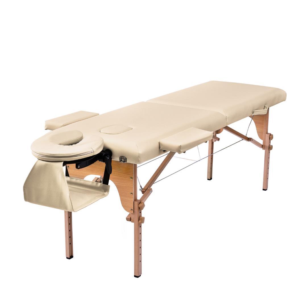 アイボリーマッサージベッド 折りたたみ コンパクト超軽量エステベッドマッサージ台