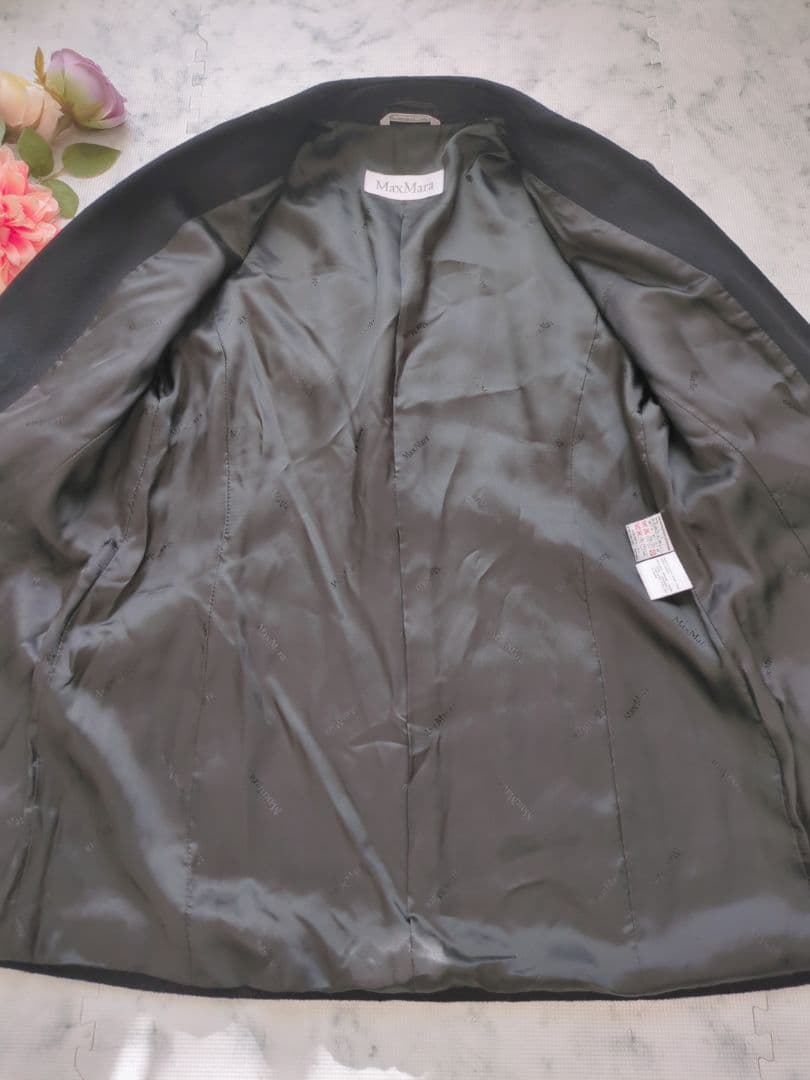 【美品】MaxMara　マックスマーラ　白タグ　ヴァージンウール　ジャケット