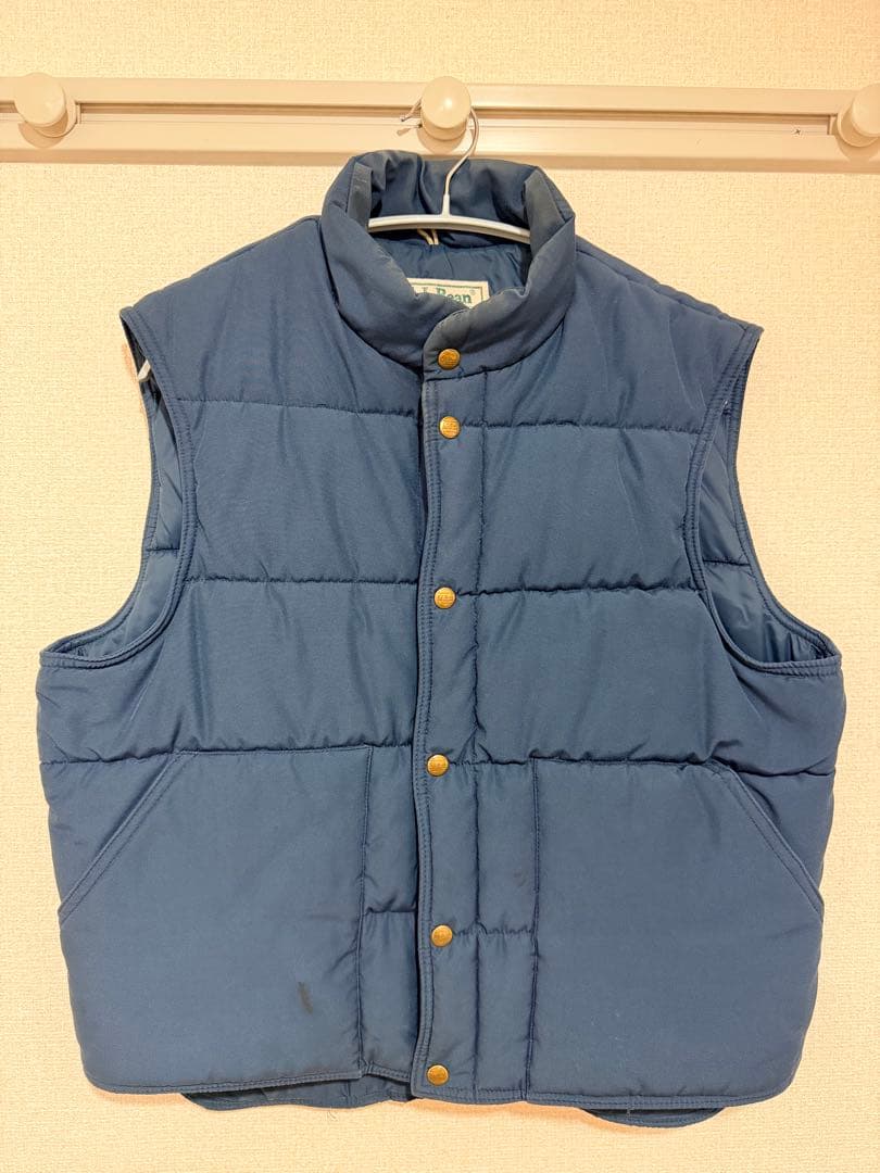 90s 80s L.L.Bean エルエルビーン ベスト ブルー 青 L