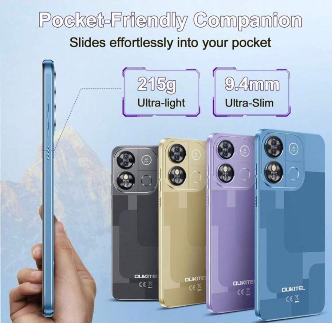 OUKITEL スマートフォン 16GB+128GB