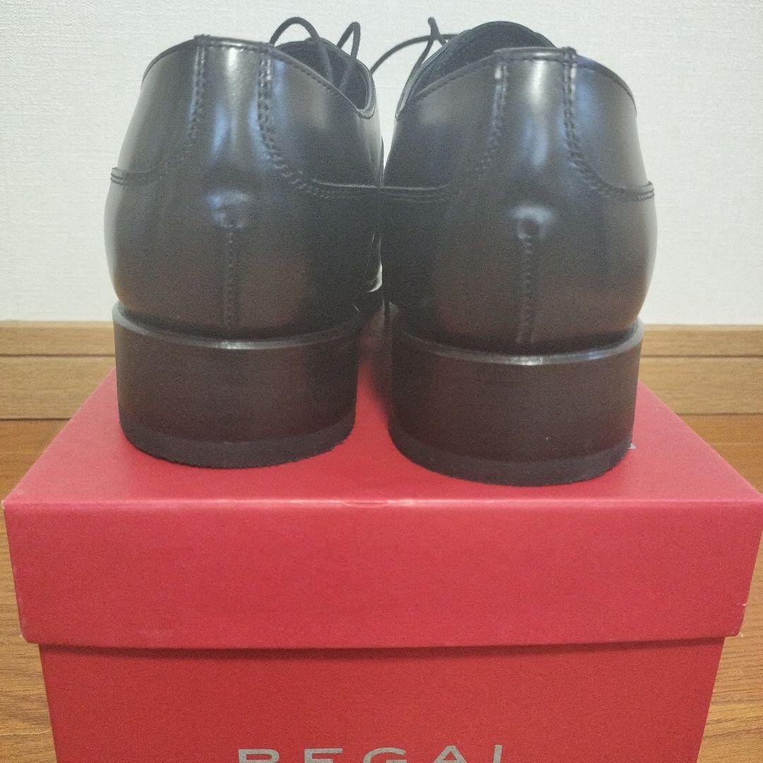 25センチ、リーガル、黒色、ストレートチップ