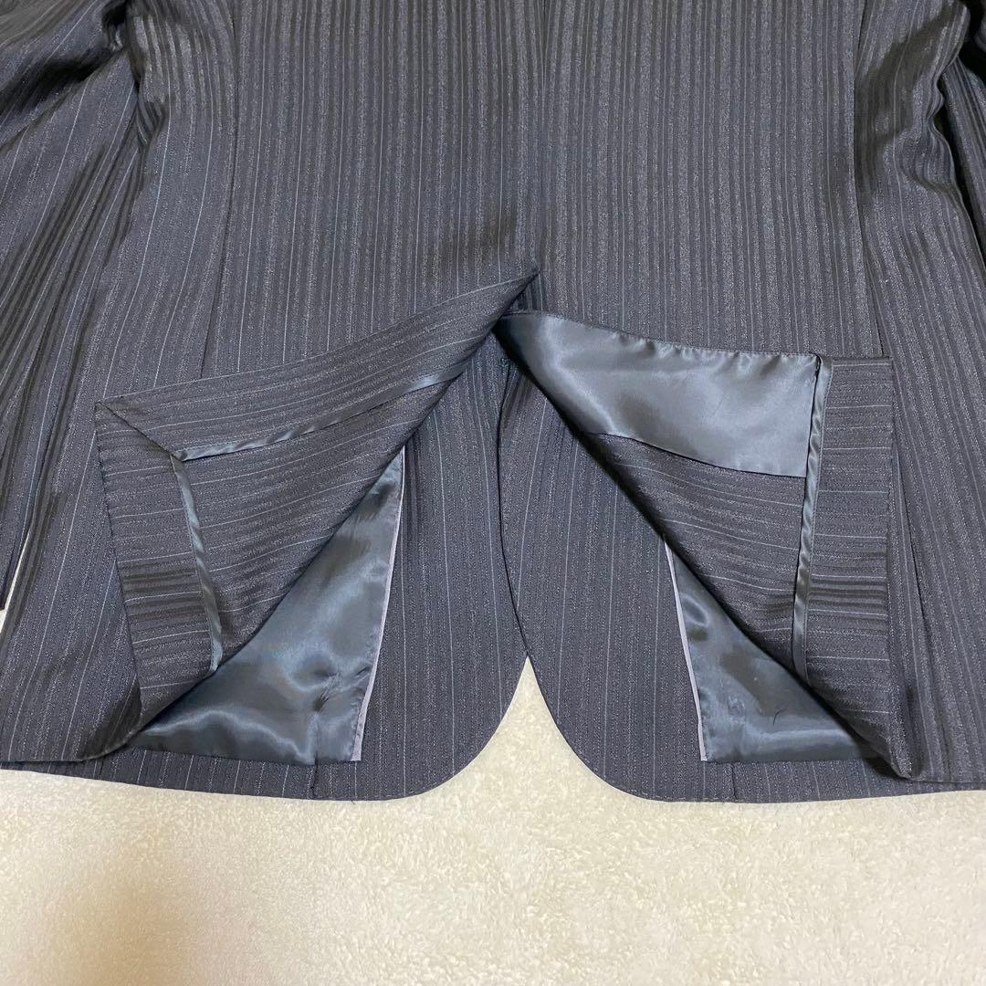 【美品✨】MEN’S TENORAS セットアップ スーツ 3ピース 黒 LL