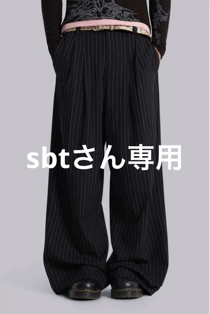 Jaded London ストライプスウェットパンツ　W32 Black