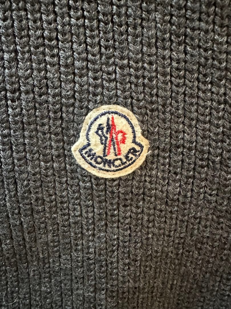 【※しろしろ】MONCLER フード付きダウンベスト M グレー