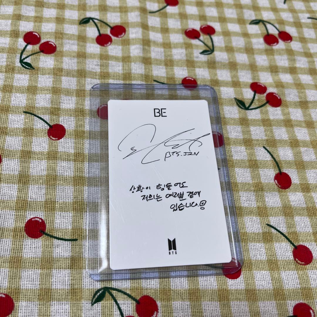 BTS バンタン ジン BE 韓国 限定 未公開フォト ラキドロ トレカ