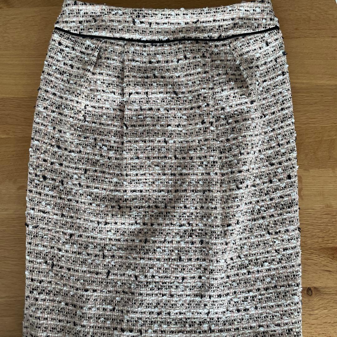 ピンクツイードジャケットスカートセット