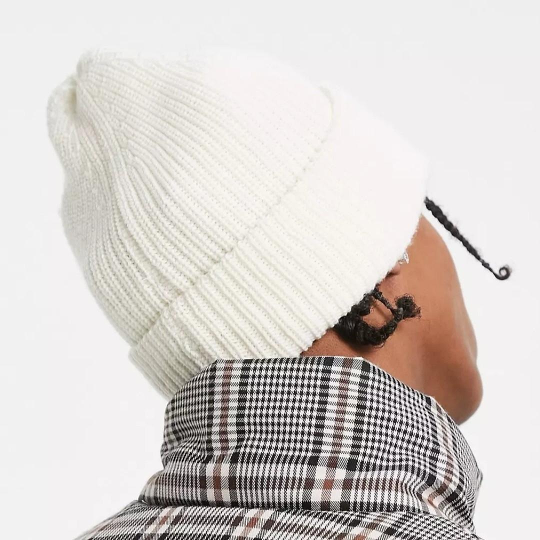 【新品】  Jeans ニット帽 CKロゴ ホワイト